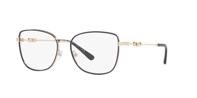 Brillen Michael Kors Empire Square MK 3065J (1014) farbe oro chiaro/nero form quadratisch gläser lente demo