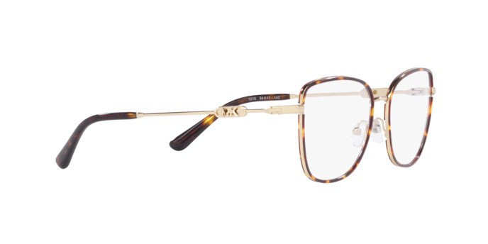 Occhiali da vista Michael Kors Empire Square MK 3065J (1016) colore oro chiaro/tartarugato scuro forma quadrato lenti lente demo