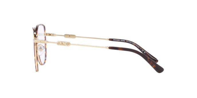 Occhiali da vista Michael Kors Empire Round MK 3066J (1016) colore oro chiaro/tartarugato scuro forma irregolare lenti lente demo