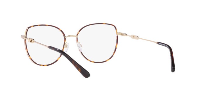 Occhiali da vista Michael Kors Empire Round MK 3066J (1016) colore oro chiaro/tartarugato scuro forma irregolare lenti lente demo