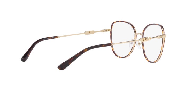 Occhiali da vista Michael Kors Empire Round MK 3066J (1016) colore oro chiaro/tartarugato scuro forma irregolare lenti lente demo