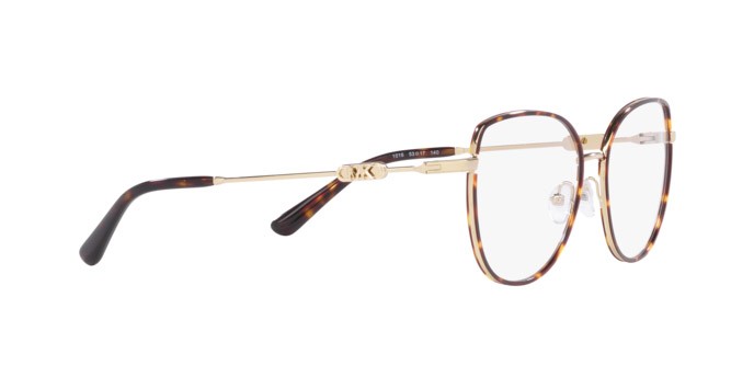 Occhiali da vista Michael Kors Empire Round MK 3066J (1016) colore oro chiaro/tartarugato scuro forma irregolare lenti lente demo