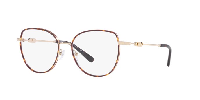 Occhiali da vista Michael Kors Empire Round MK 3066J (1016) colore oro chiaro/tartarugato scuro forma irregolare lenti lente demo