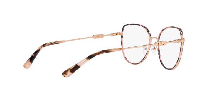 Occhiali da vista Michael Kors Empire Round MK 3066J (1108) colore oro rosé/rosa tartarugato forma irregolare lenti lente demo