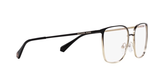 Brillen Michael Kors Portland MK 3068 (1001) farbe black light gold gradient form quadratisch gläser lente demo