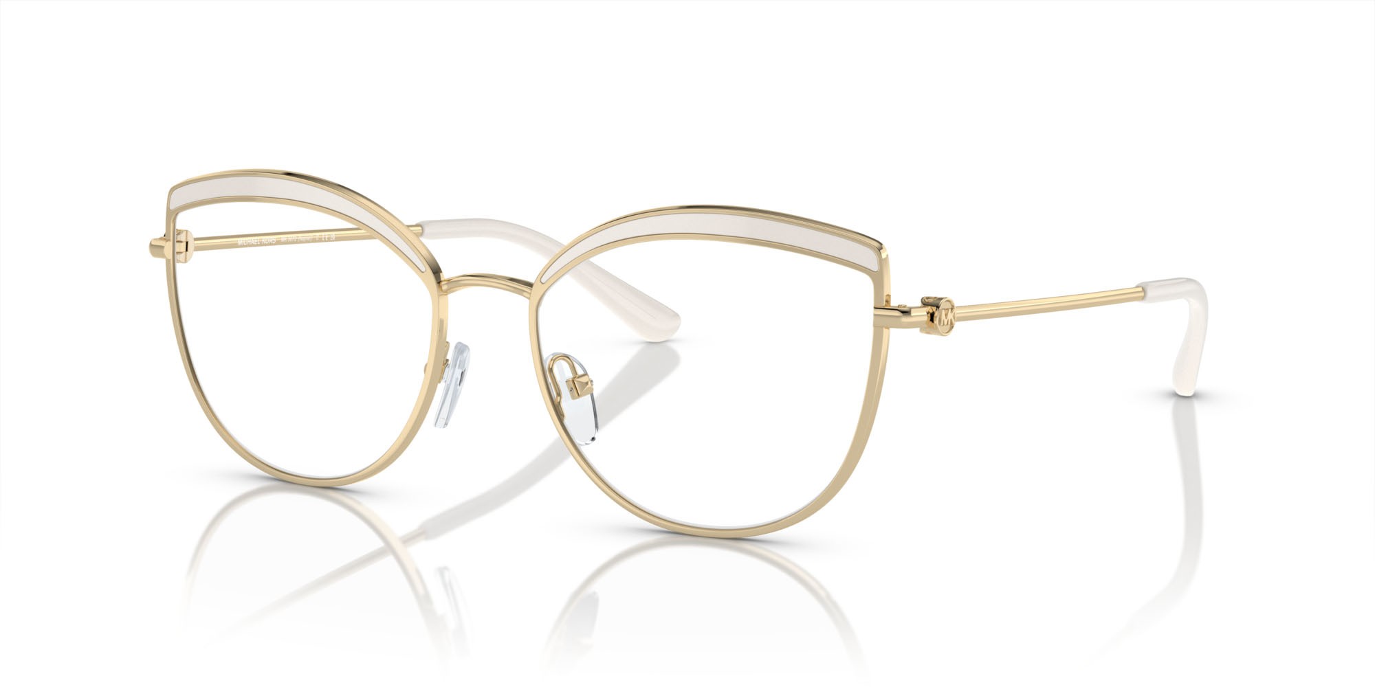 Occhiali da vista Michael Kors Napier MK 3072 (1017) colore oro chiaro forma cat eye lenti lente demo