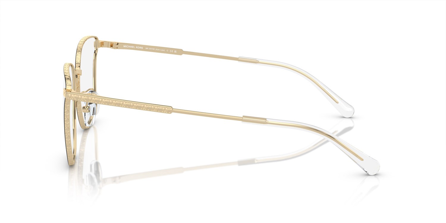 Brillen Michael Kors Koh Lipe MK 3073D (1014) farbe oro chiaro form cat-eye gläser lente demo