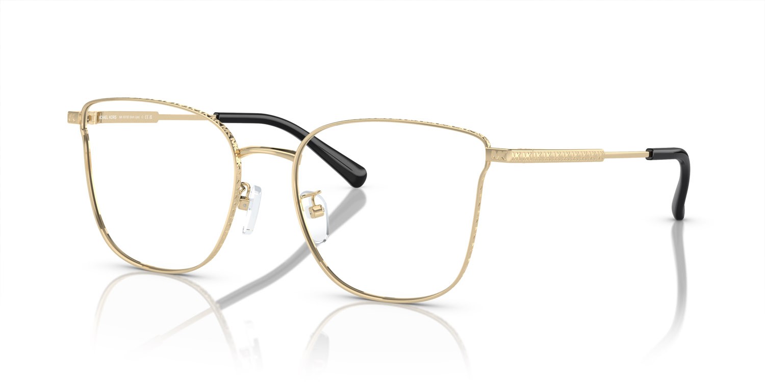 Brillen Michael Kors Koh Lipe MK 3073D (1016) farbe oro chiaro form cat-eye gläser lente demo