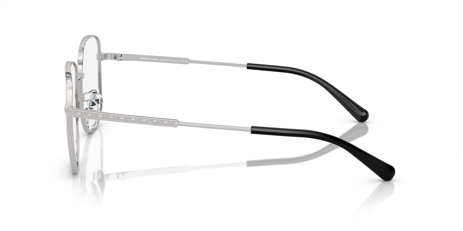Brillen Michael Kors Borneo MK 3074D (1893) farbe argento form quadratisch gläser lente demo