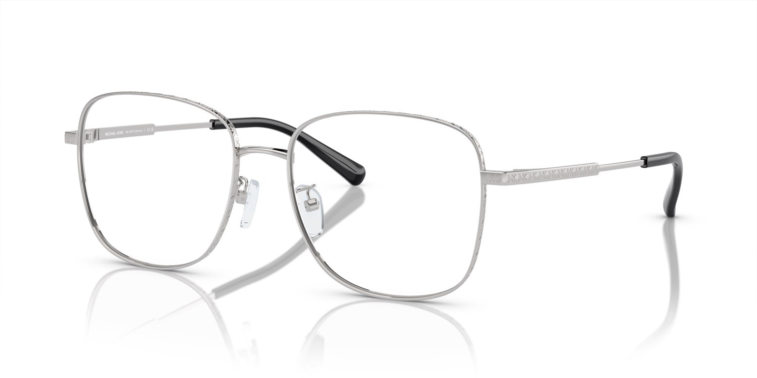 Brillen Michael Kors Borneo MK 3074D (1893) farbe argento form quadratisch gläser lente demo