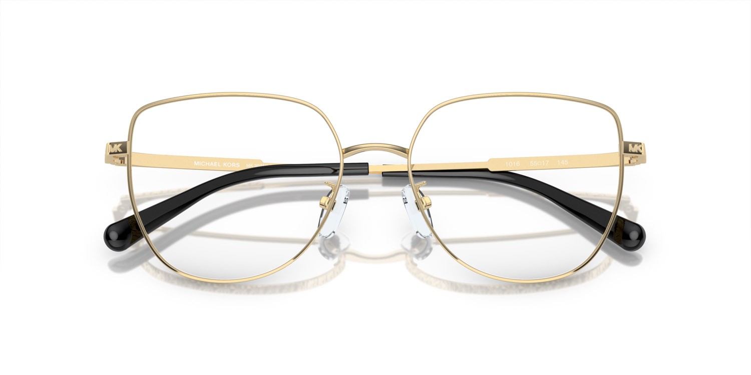 Brillen Michael Kors Jaipur MK 3075D (1016) farbe oro chiaro form rund gläser lente demo