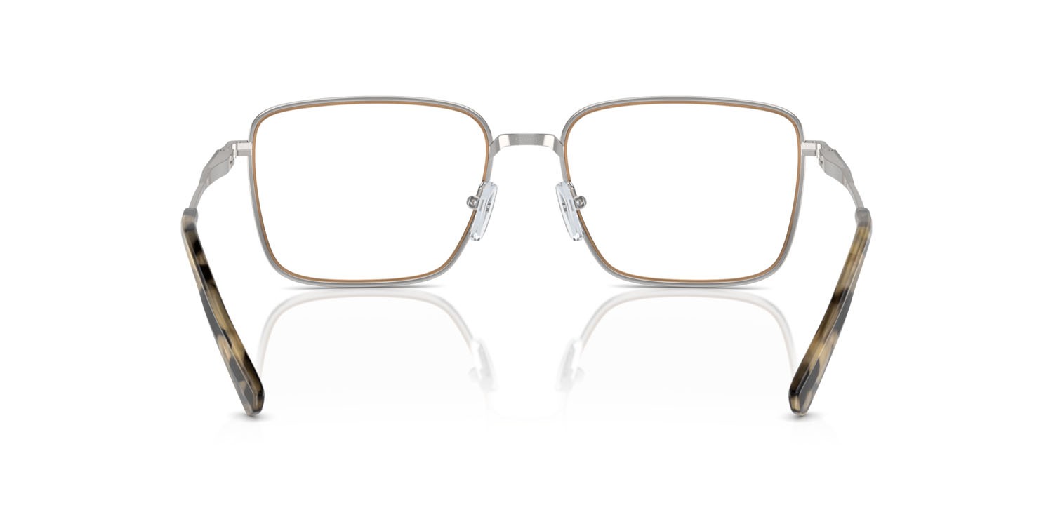 Occhiali da vista Michael Kors Méribel MK 3079 (1893) colore argento lucido forma rettangolare lenti lente demo