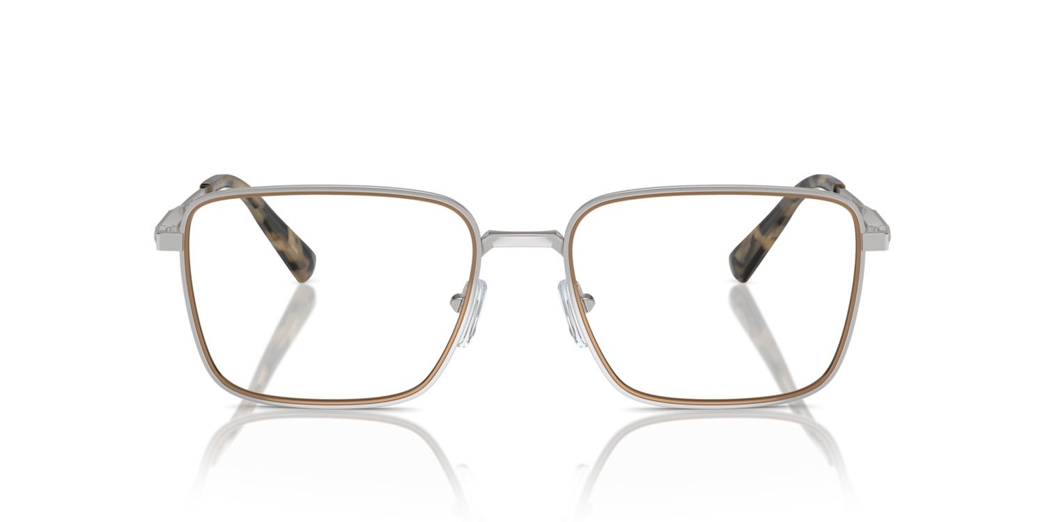 Occhiali da vista Michael Kors Méribel MK 3079 (1893) colore argento lucido forma rettangolare lenti lente demo
