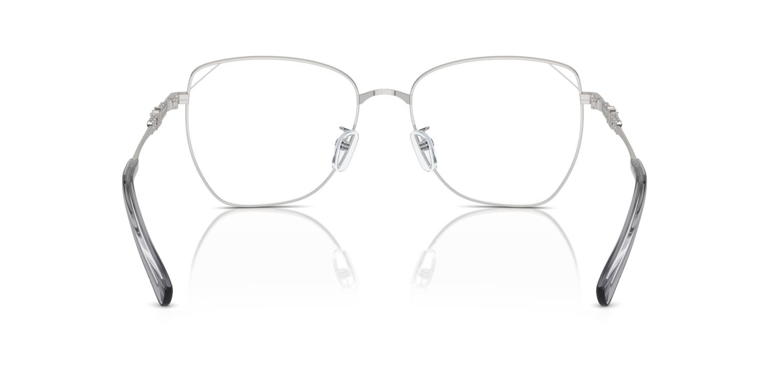 Occhiali da vista Michael Kors Shanghai MK 3081D (1893) colore argento lucido forma cat eye lenti lente demo