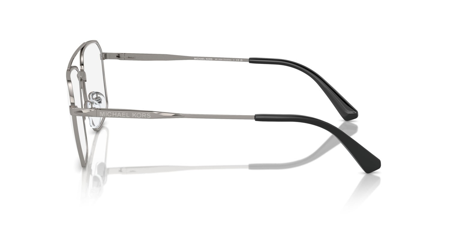 Occhiali da vista Michael Kors Tordrillo MK 3084 (1002) colore gunmetal lucido forma quadrato lenti lente demo