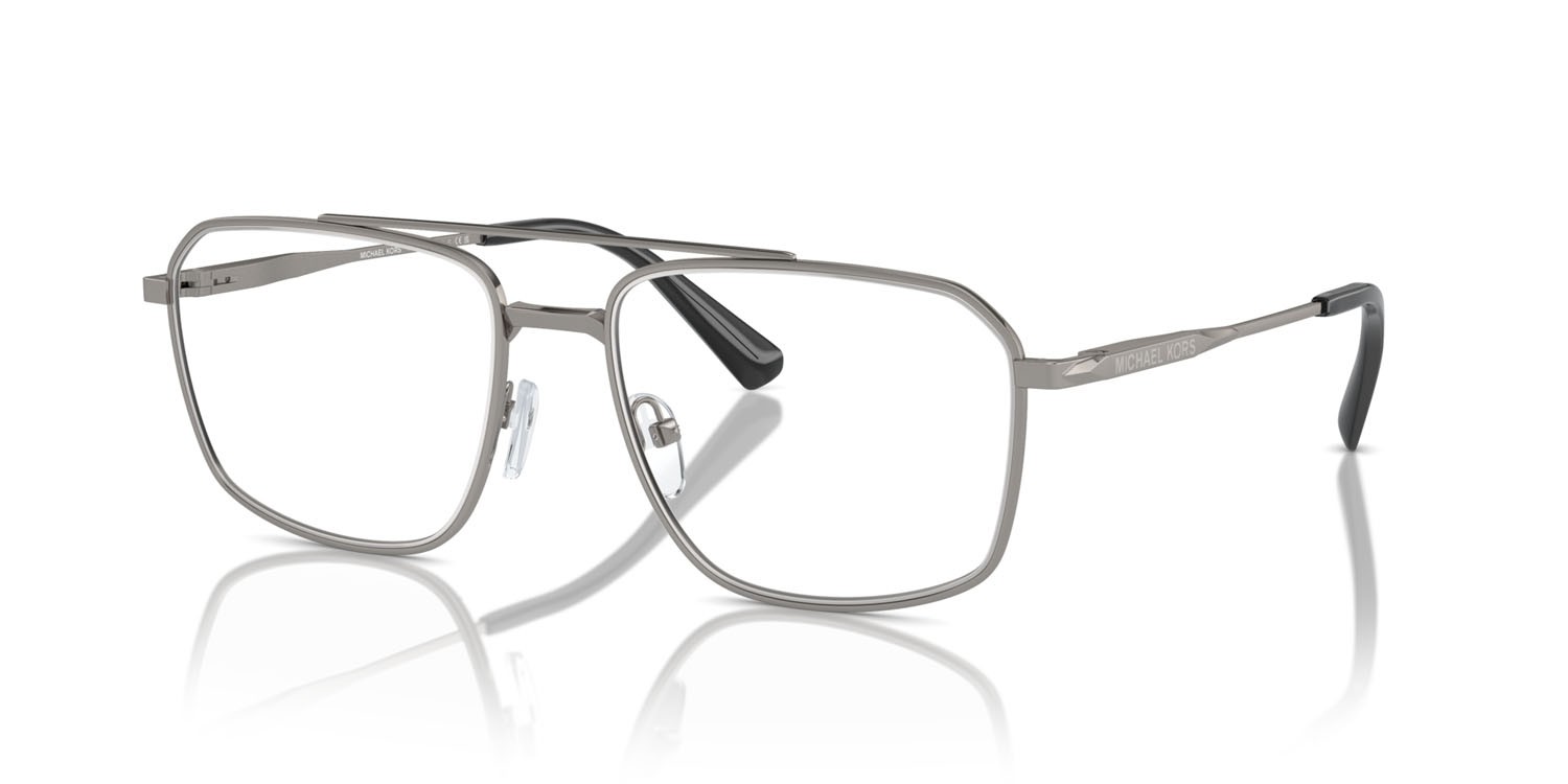 Occhiali da vista Michael Kors Tordrillo MK 3084 (1002) colore gunmetal lucido forma quadrato lenti lente demo