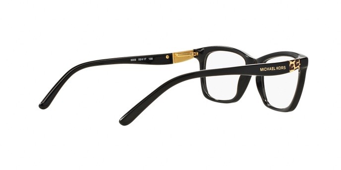 Brillen Michael Kors Sadie v MK 4026 (3005) farbe black form rechteckig gläser demo lens