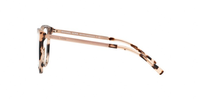 Brillen Michael Kors Antheia MK 4034 (3205) farbe pink tortoise form cat-eye gläser demo lens