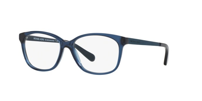 Brillen Michael Kors Ambrosine MK 4035 (3199) farbe navy form rechteckig gläser demo lens