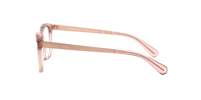 Eyeglasses Michael Kors Ambrosine MK 4035 (3689) color translucent mulberry shape rectangle lenses demo lens