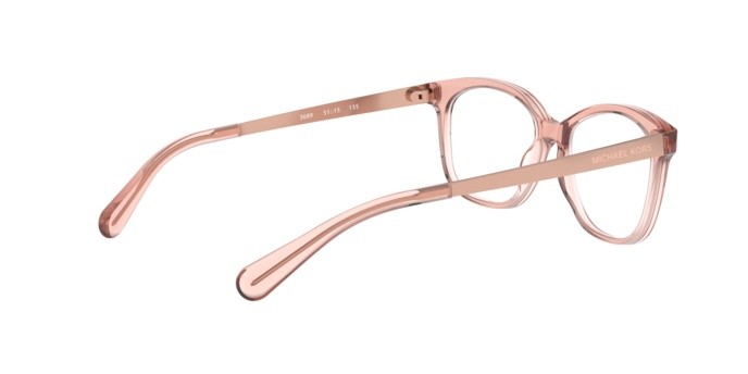 Eyeglasses Michael Kors Ambrosine MK 4035 (3689) color translucent mulberry shape rectangle lenses demo lens