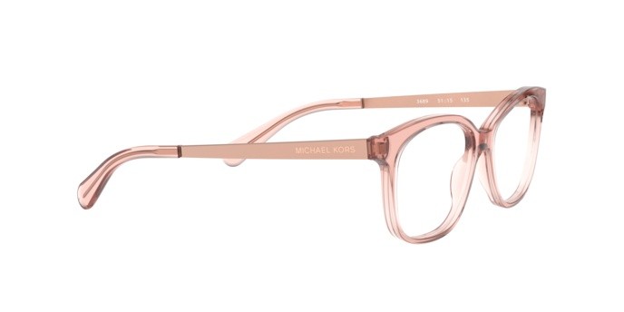 Eyeglasses Michael Kors Ambrosine MK 4035 (3689) color translucent mulberry shape rectangle lenses demo lens