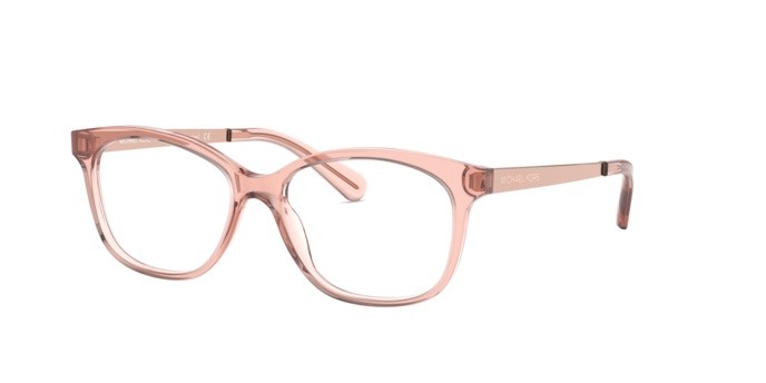 Eyeglasses Michael Kors Ambrosine MK 4035 (3689) color translucent mulberry shape rectangle lenses demo lens