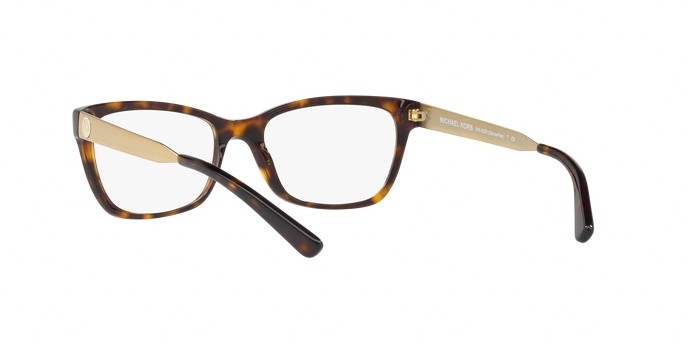 Brillen Michael Kors Marseilles MK 4050 (3293) farbe dark tort form quadratisch gläser demo lens