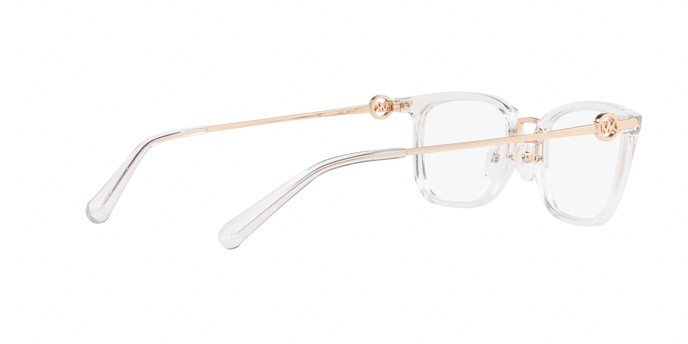 Occhiali da vista Michael Kors Captiva MK 4054 (3105) colore crystal clear forma rettangolare lenti demo lenses