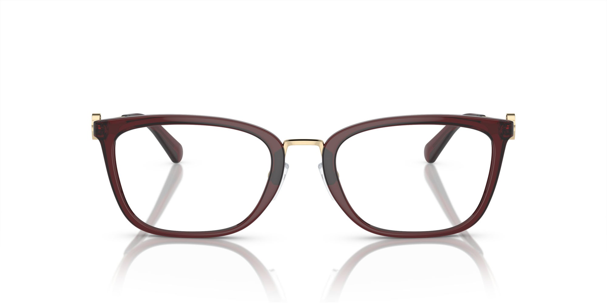 Brillen Michael Kors Captiva MK 4054 (3949) farbe rosso scuro form rechteckig gläser lente demo