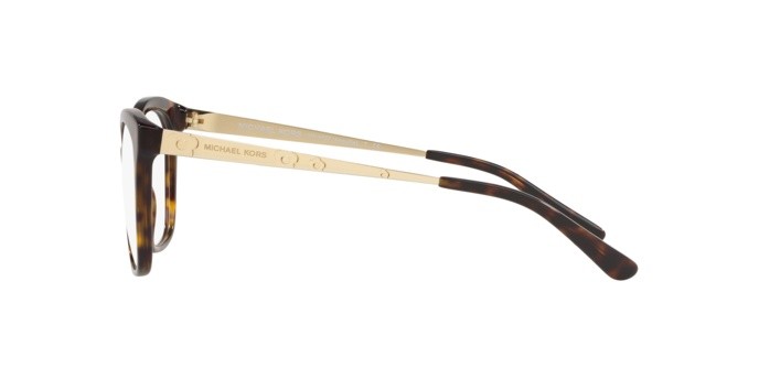 Eyeglasses Michael Kors Anguilla MK 4057 (3006) color dark tortoise acetate shape square lenses demo lens