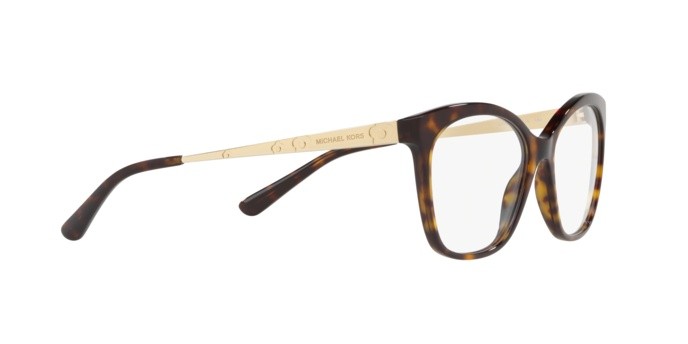 Eyeglasses Michael Kors Anguilla MK 4057 (3006) color dark tortoise acetate shape square lenses demo lens