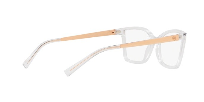 Occhiali da vista Michael Kors Caracas MK 4058 (3050) colore crystal clear injected forma rettangolare lenti demo lens