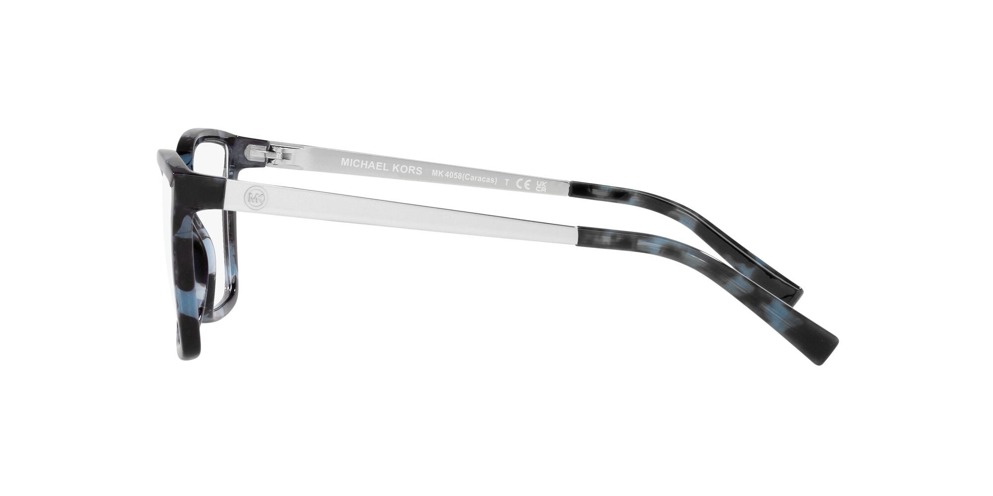 Occhiali da vista Michael Kors Caracas MK 4058 (3333) colore blu tartarugato forma rettangolare lenti lente demo