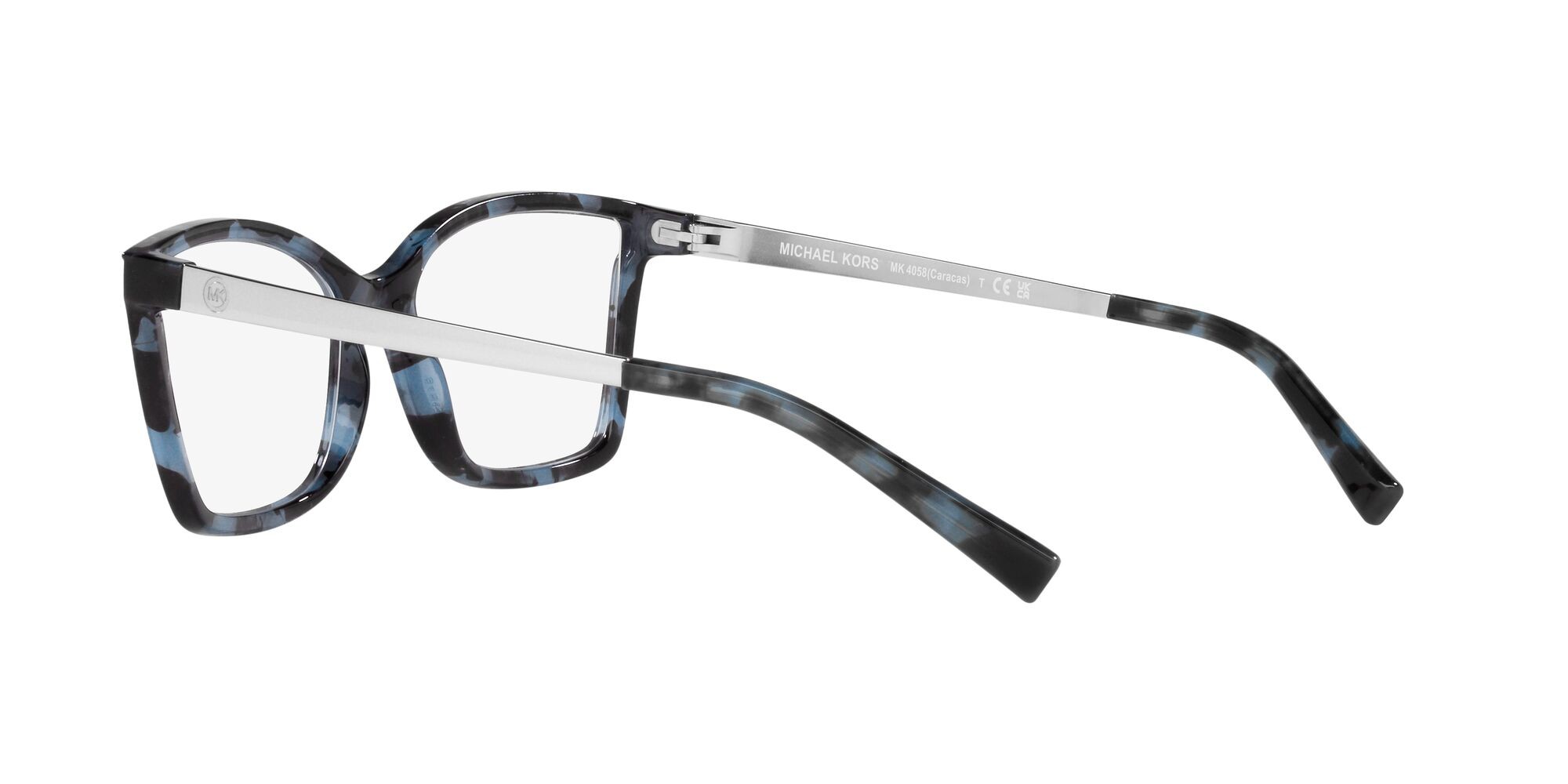 Occhiali da vista Michael Kors Caracas MK 4058 (3333) colore blu tartarugato forma rettangolare lenti lente demo