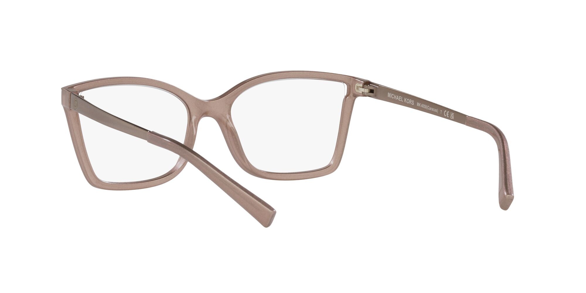 Brillen Michael Kors Caracas MK 4058 (3919) farbe cammello rosato perlato form rechteckig gläser lente demo