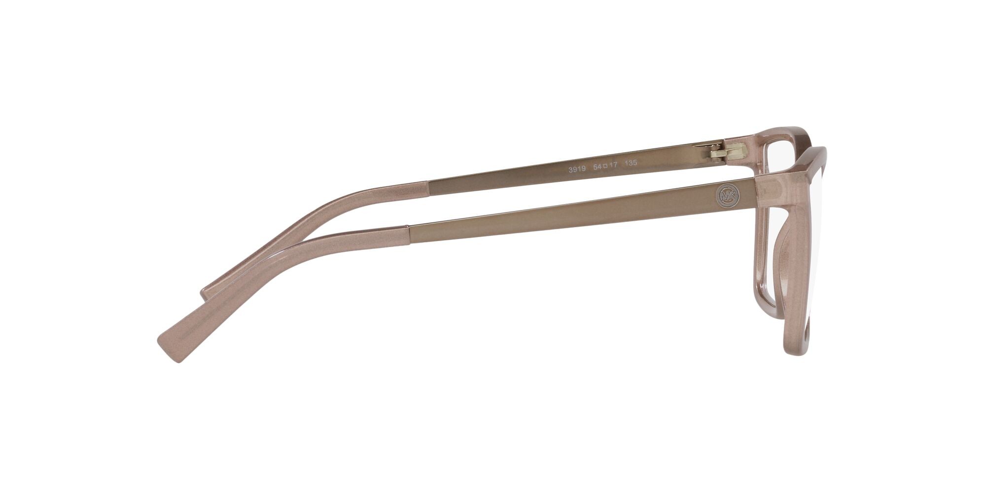 Brillen Michael Kors Caracas MK 4058 (3919) farbe cammello rosato perlato form rechteckig gläser lente demo