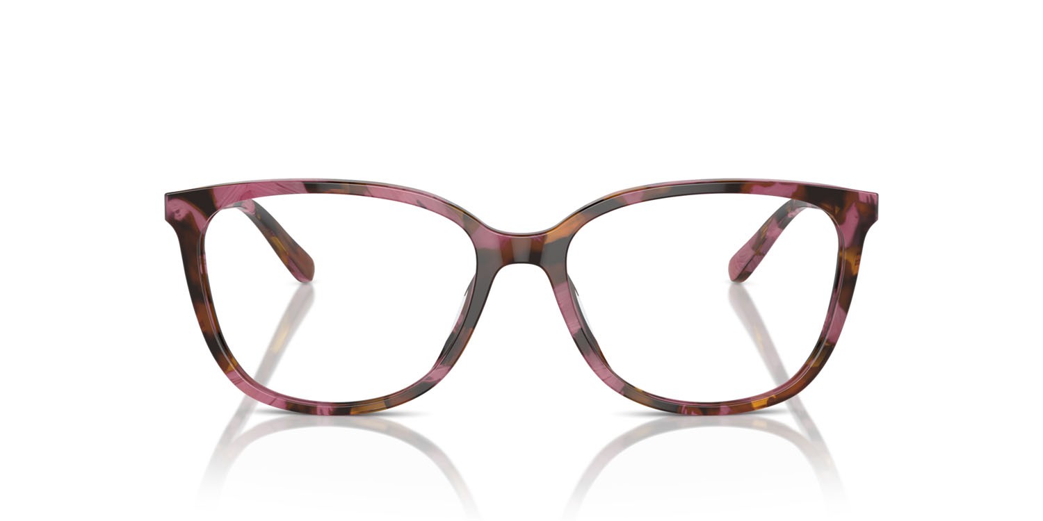 Occhiali da vista Michael Kors Santa Clara MK 4067U (3998) colore plum graphic tortoise forma rettangolare lenti lente demo