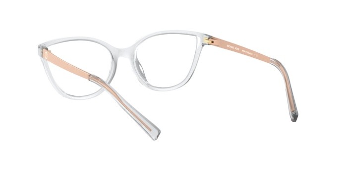 Brillen Michael Kors Belize MK 4071U (3050) farbe crystal clear form cat-eye gläser demo lens
