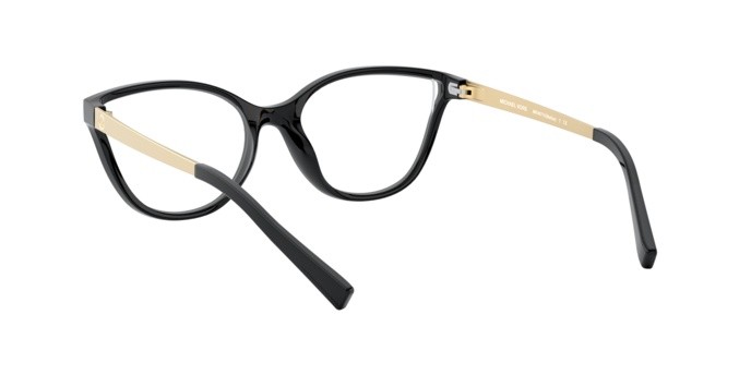 Brillen Michael Kors Belize MK 4071U (3332) farbe black form cat-eye gläser demo lens