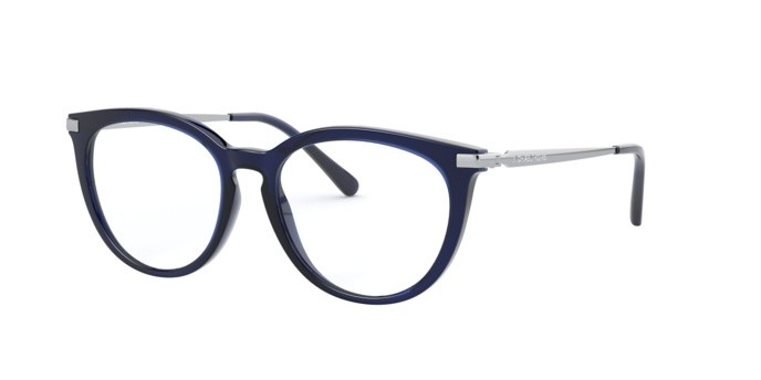 Brillen Michael Kors Quintana MK 4074 (3221) farbe dark chambray transparent form quadratisch gläser demo lens
