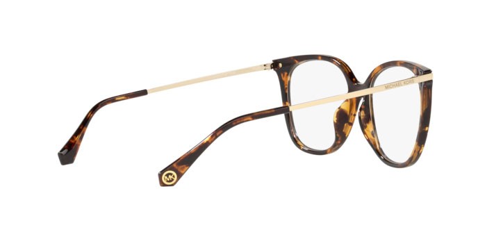 Brillen Michael Kors Budapest MK 4084U (3006) farbe dark tortoise form quadratisch gläser demo lens
