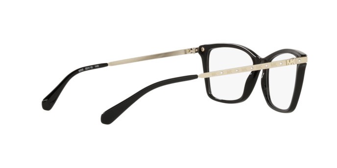 Brillen Michael Kors Caracas bright MK 4087B (3005) farbe black form rechteckig gläser demo lens