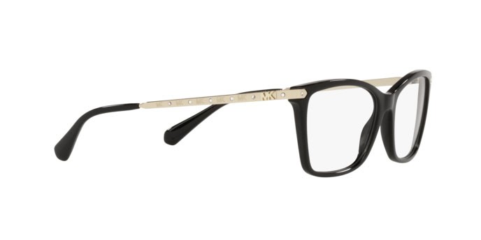 Brillen Michael Kors Caracas bright MK 4087B (3005) farbe black form rechteckig gläser demo lens