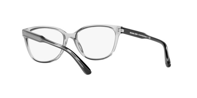 Brillen Michael Kors Martinique MK 4090 (3106) farbe grey transparent form rechteckig gläser demo lens