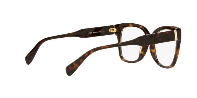 Occhiali da vista Michael Kors Palawan MK 4091 (3006) colore dark tortoise forma quadrato lenti demo lens