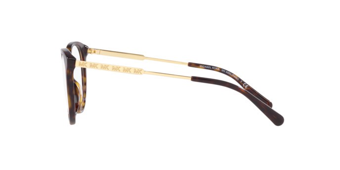 Brillen Michael Kors Palau MK 4093 (3006) farbe dark tortoise form rund gläser demo lens