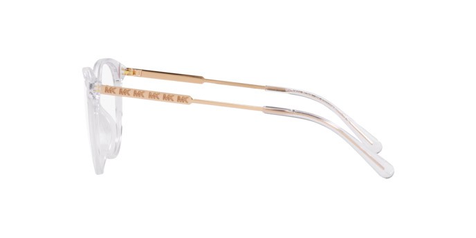 Brillen Michael Kors Palau MK 4093 (3015) farbe clear form rund gläser demo lens
