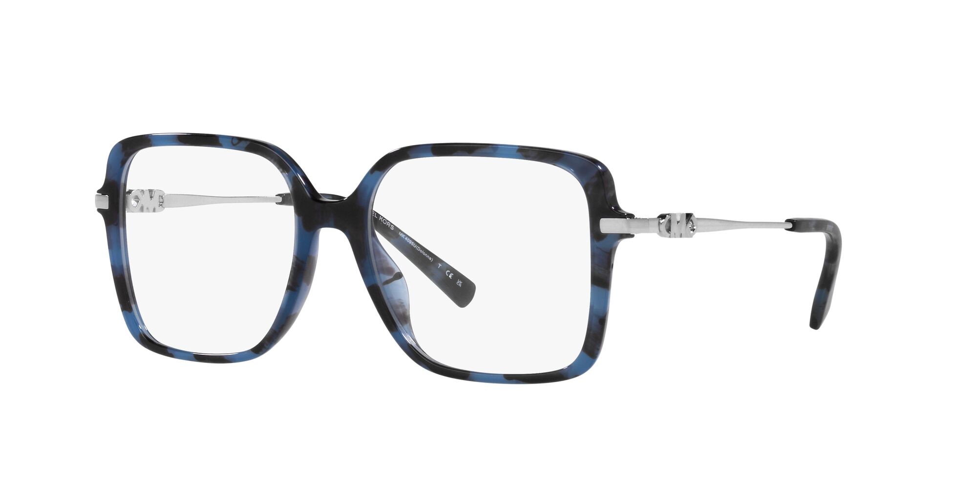 Occhiali da vista Michael Kors Dolonne MK 4095U (3333) colore blu tartarugato forma quadrato lenti lente demo
