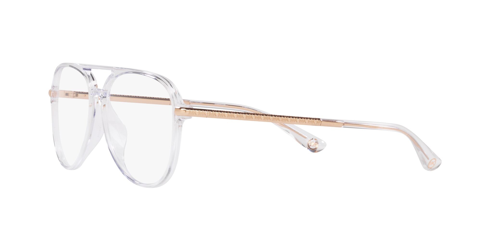 Occhiali da vista Michael Kors Ladue MK 4096U (3015) colore trasparente forma aviator lenti lente demo